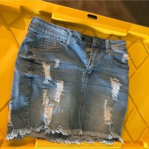 Wax Jean Blue Mini Pencil Skirt Casual